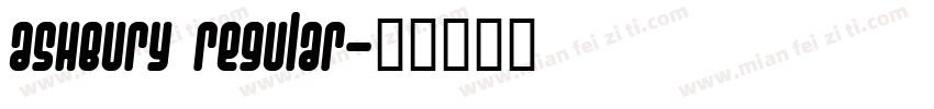 Ashbury Regular字体转换
